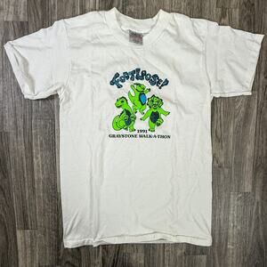 Vintage 1991 Footloose Graystone Walk-A-Thon T-Shirt Oneita USA M Retro Tee